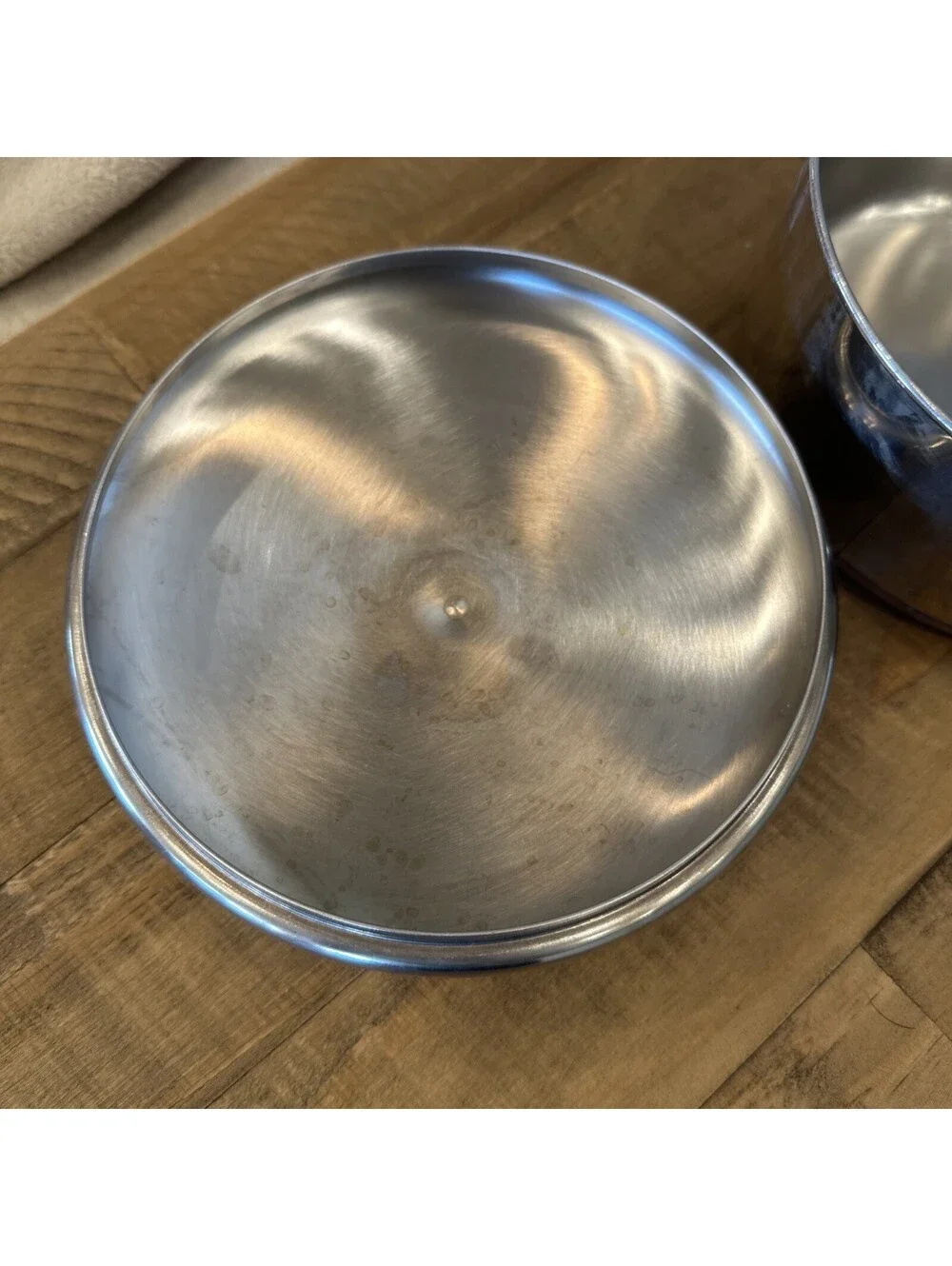 Revere Ware 2 Qt Quart Copper Bottom Sauce Pan, Lid Clinton 90 j Stainless Steel